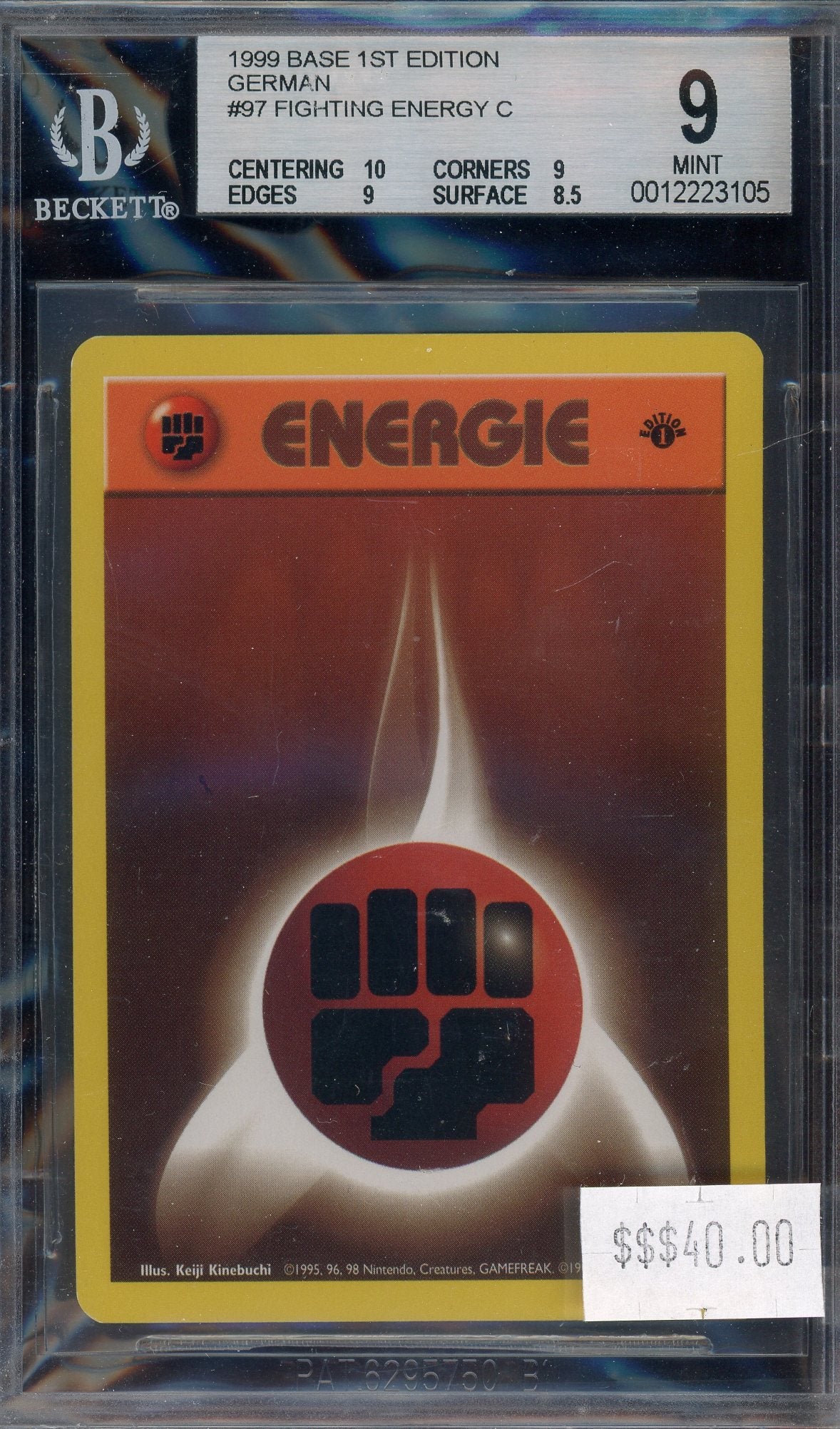 BGS 9 Fighting Energy 1st Edition German