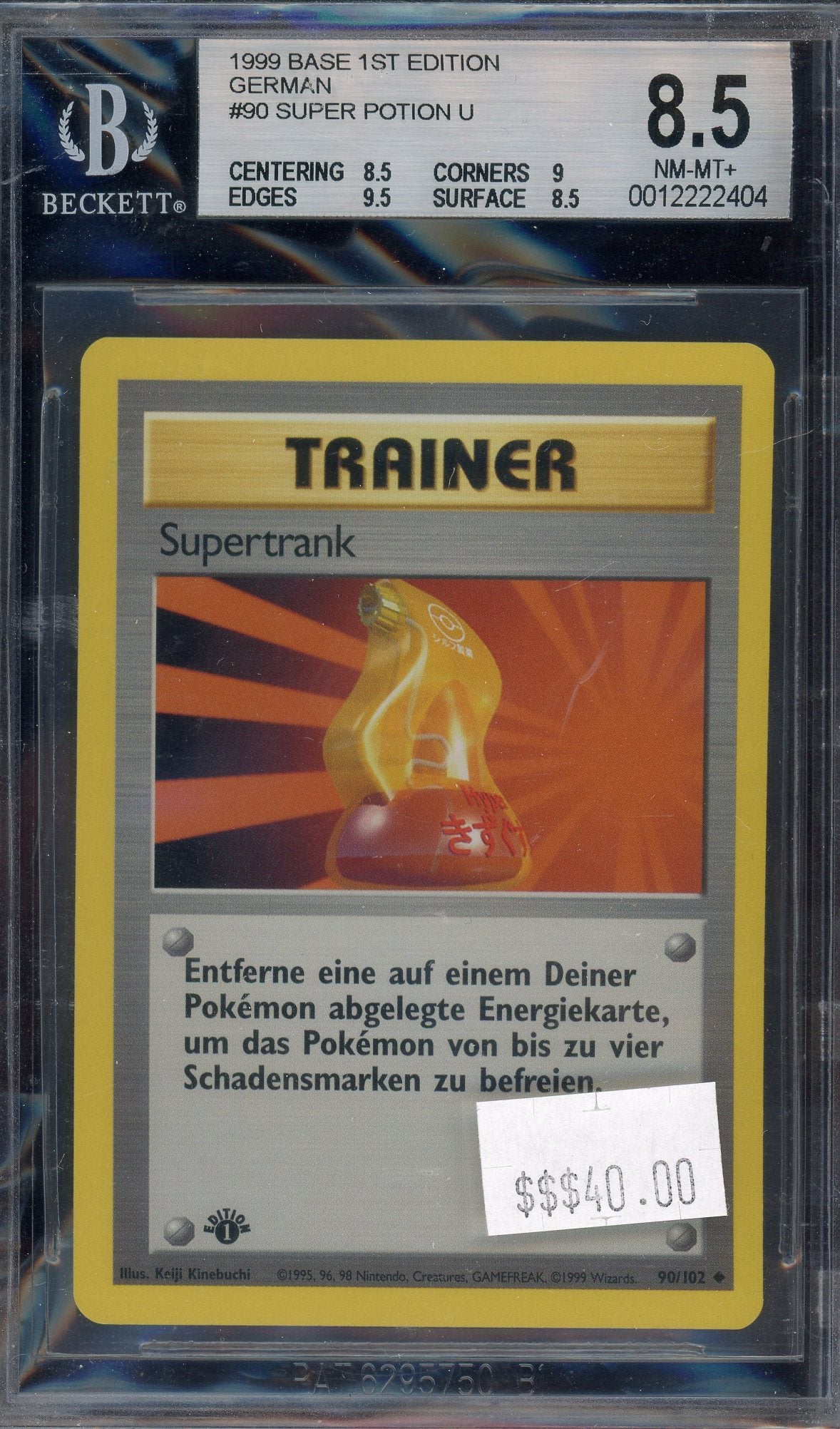 BGS 8.5 Super Potion 1st Edition German