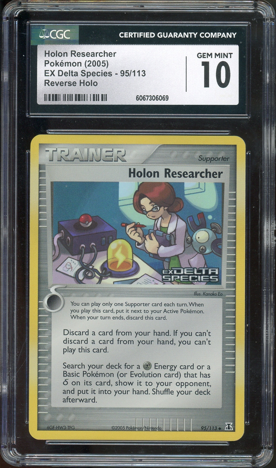 CGC 10 HOLON RESEARCHER REV HOLO EX DELTA SPECIES