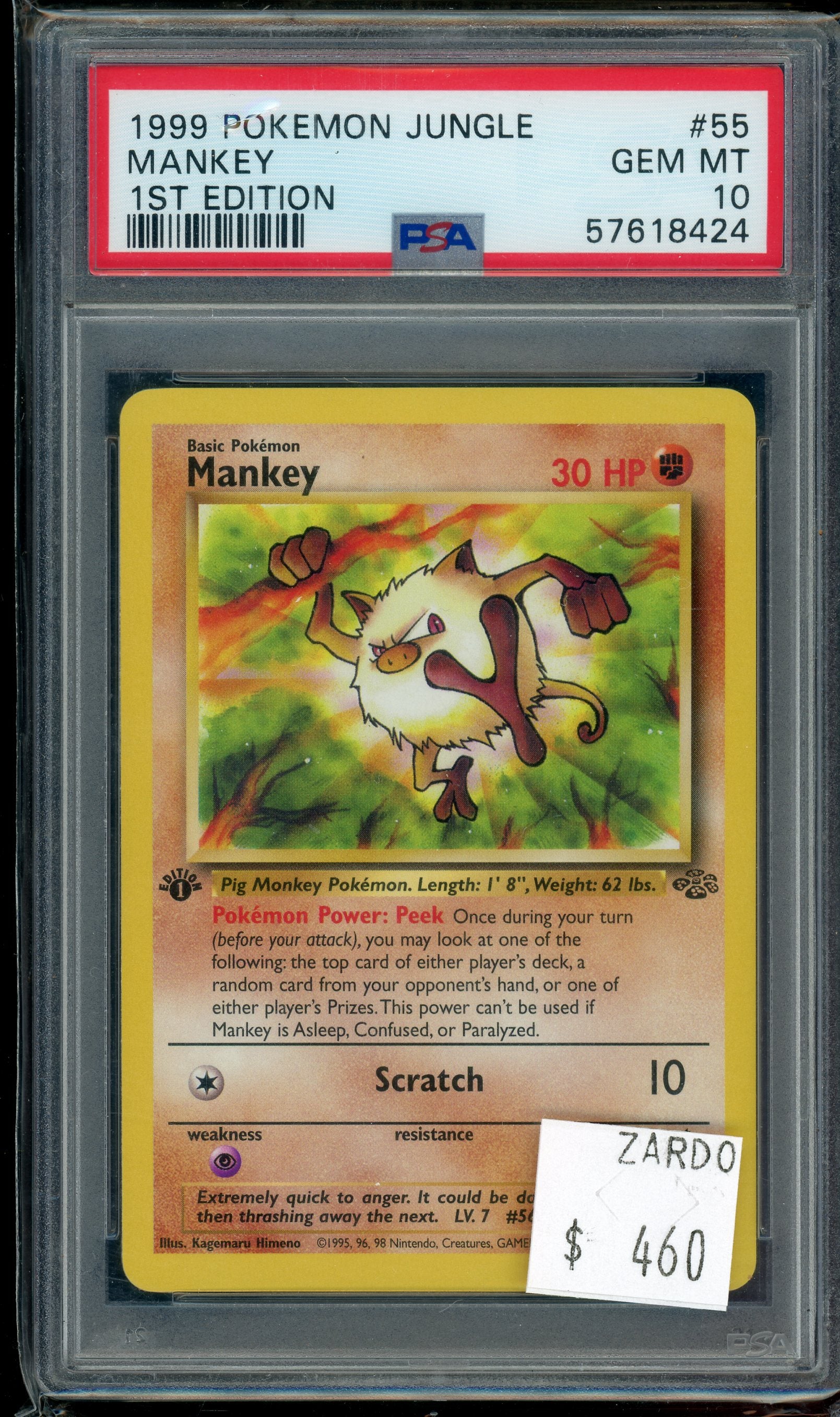PSA 10 MANKEY 1ST EDITION