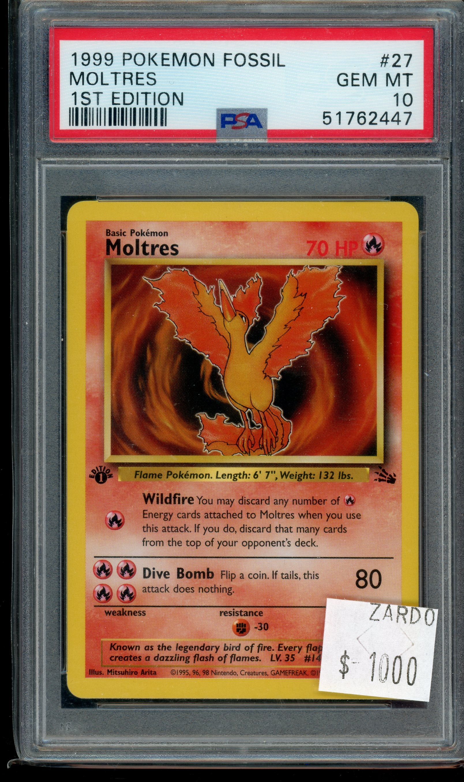 PSA 10 MOLTRES 1ST EDITION
