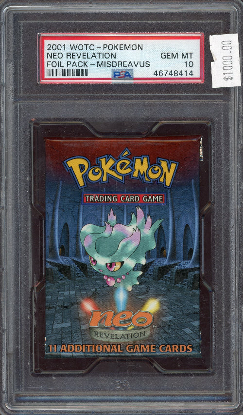 PSA 10 NEO REVELATION FOIL PACK-MISDREAVUS