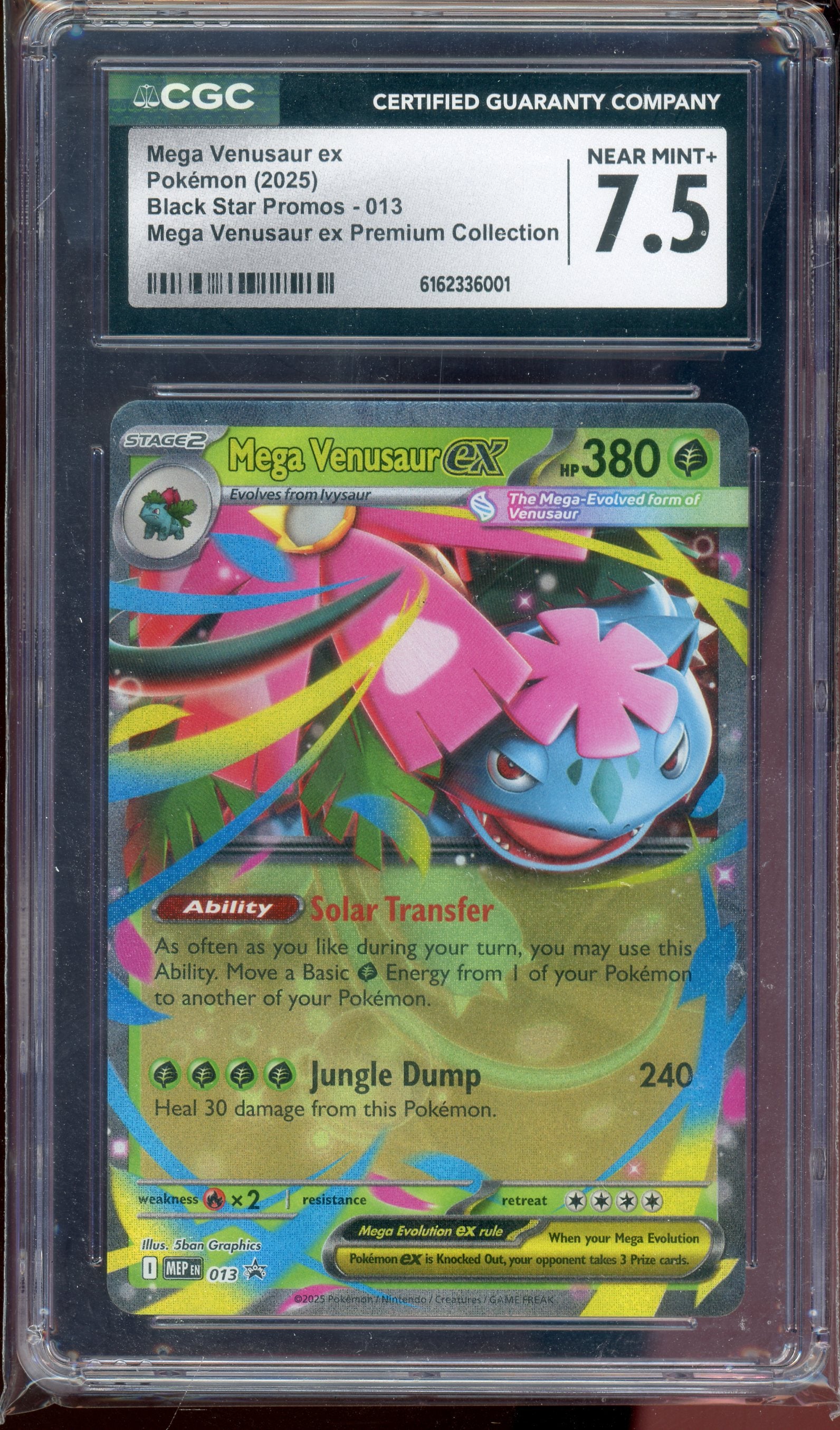 CGC 7.5 MEGA VENUSAUR EX PROMO
