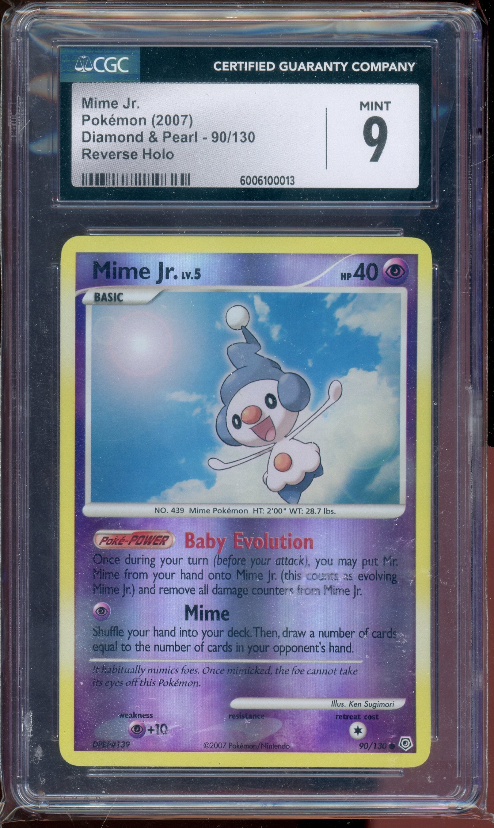CGC 9 MIME JR. REVERSE HOLO