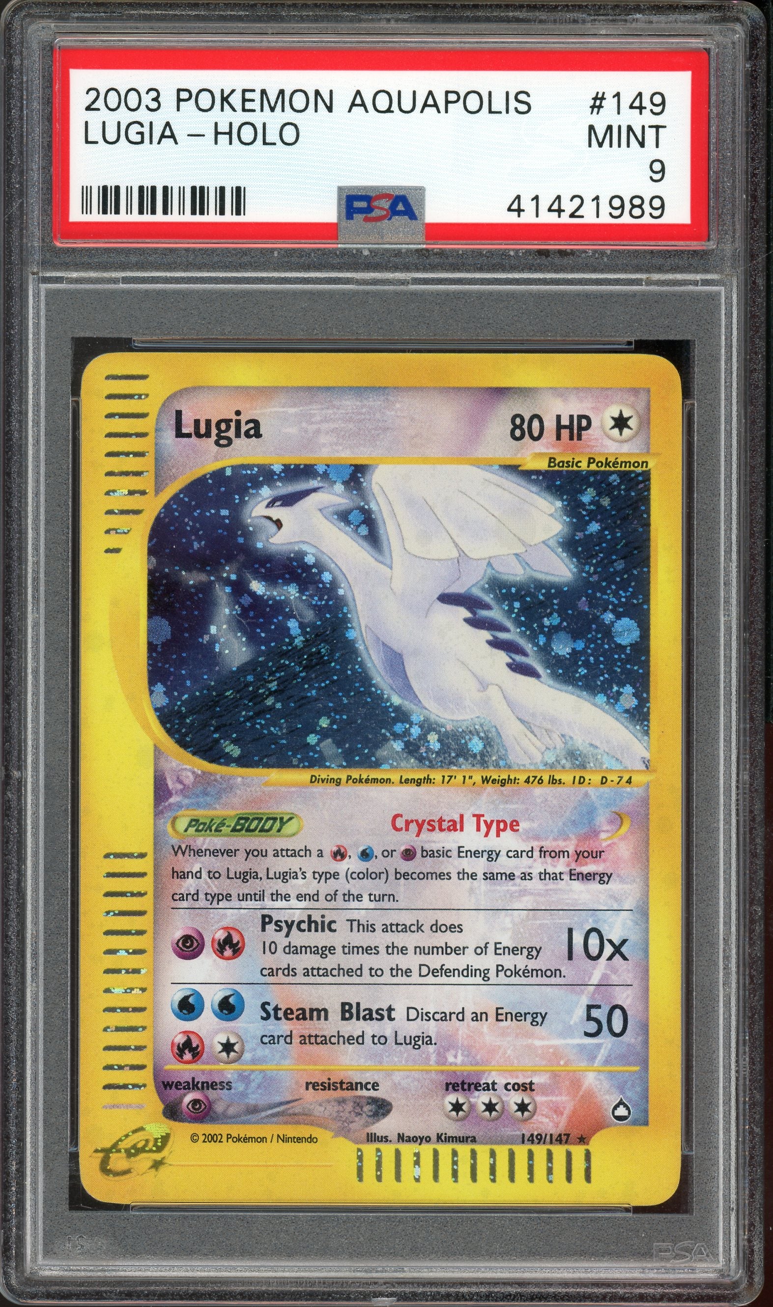PSA 9 LUGIA-HOLO