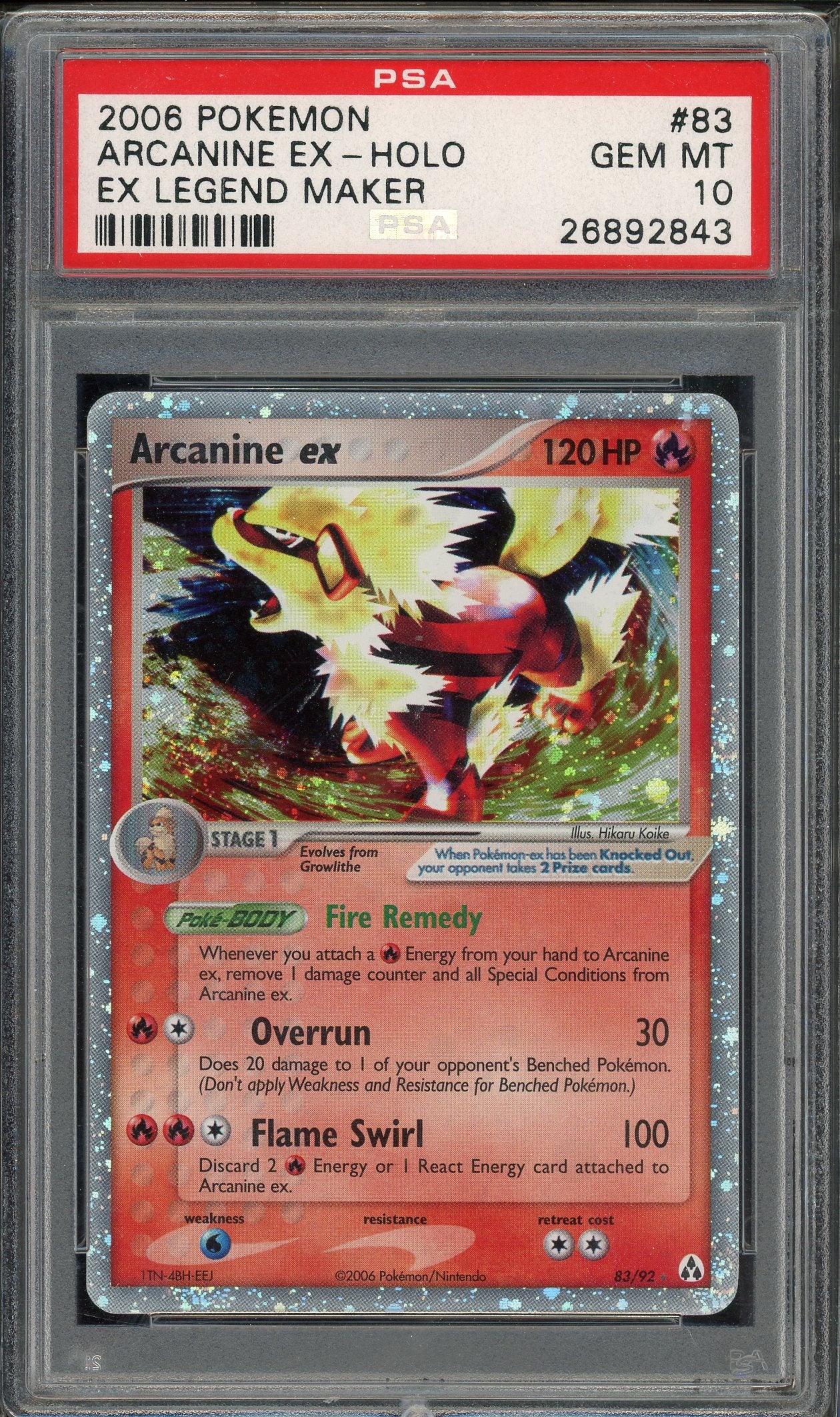 Psa 10 outlet arcanine