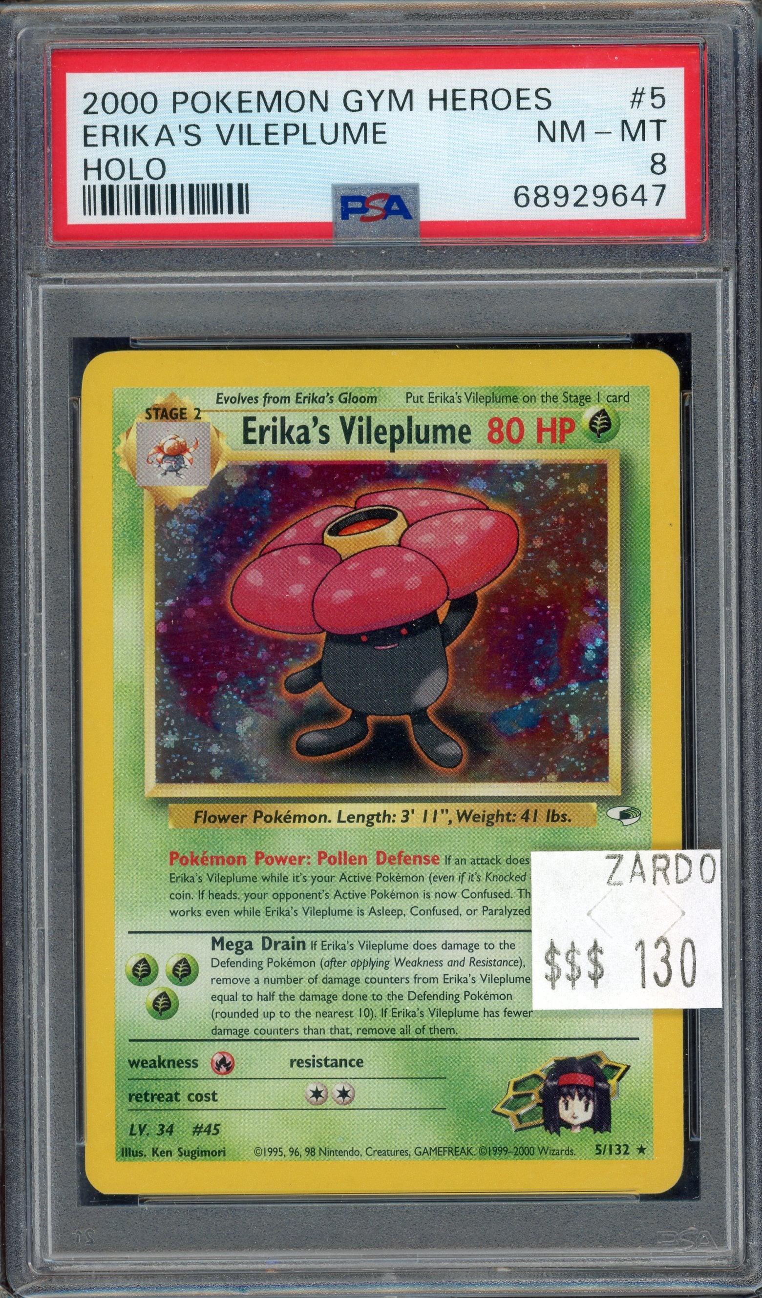 PSA 8 ERIKA'S VILEPLUME