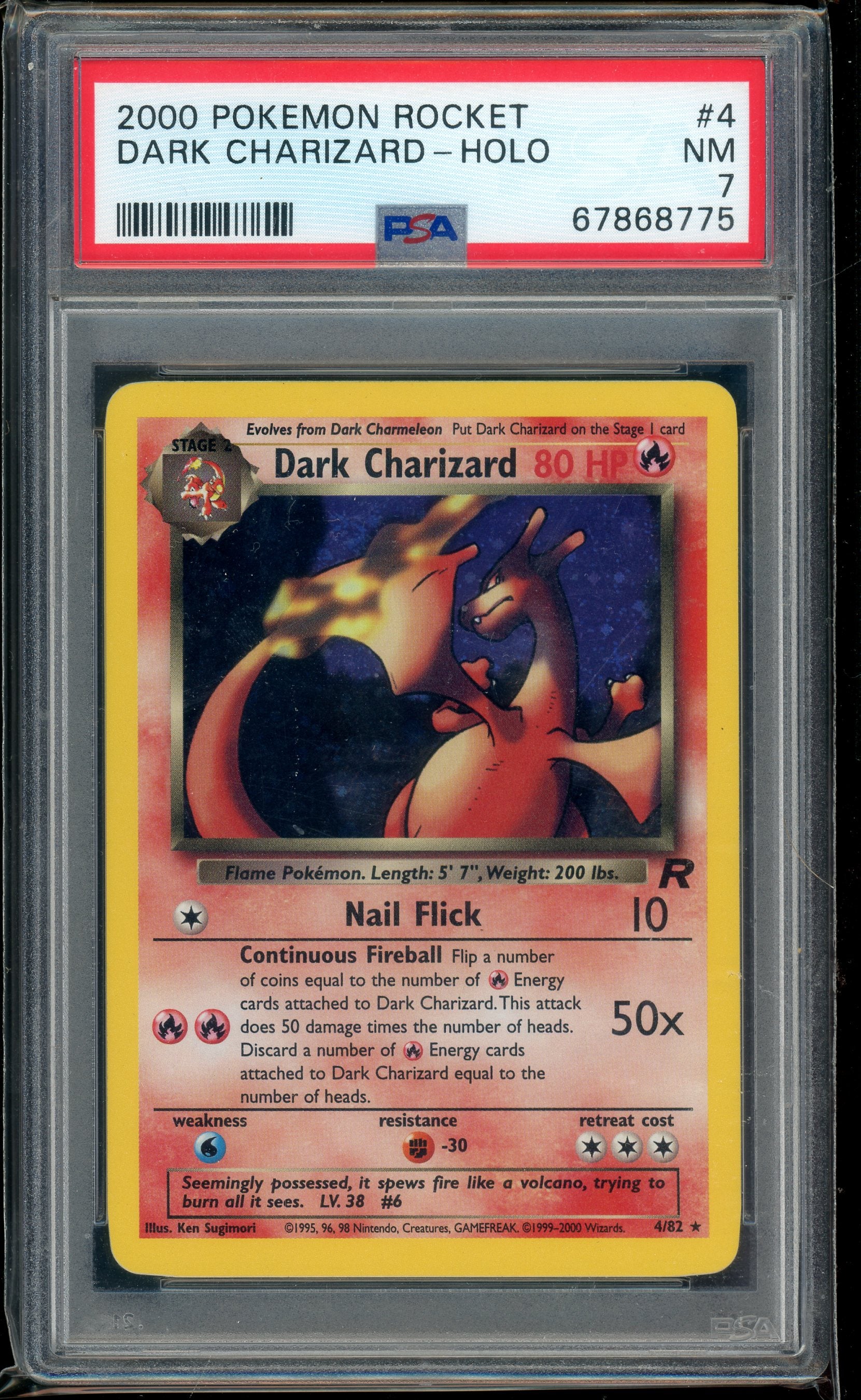 PSA 7 DARK CHARIZARD-HOLO