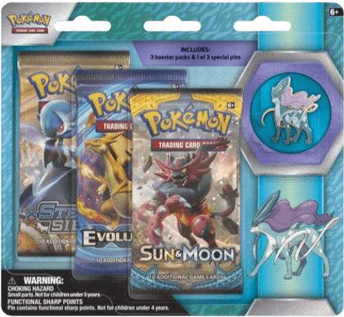 Legendary Beasts Suicune Pin 3-Pack Blister - ZardoCards