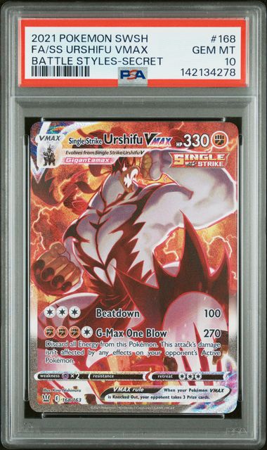 PSA 10 URSHIFU VMAX SECRET