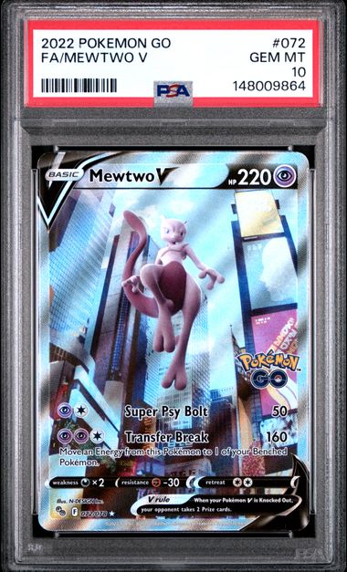 PSA 10 MEWTWO V POKEMON GO