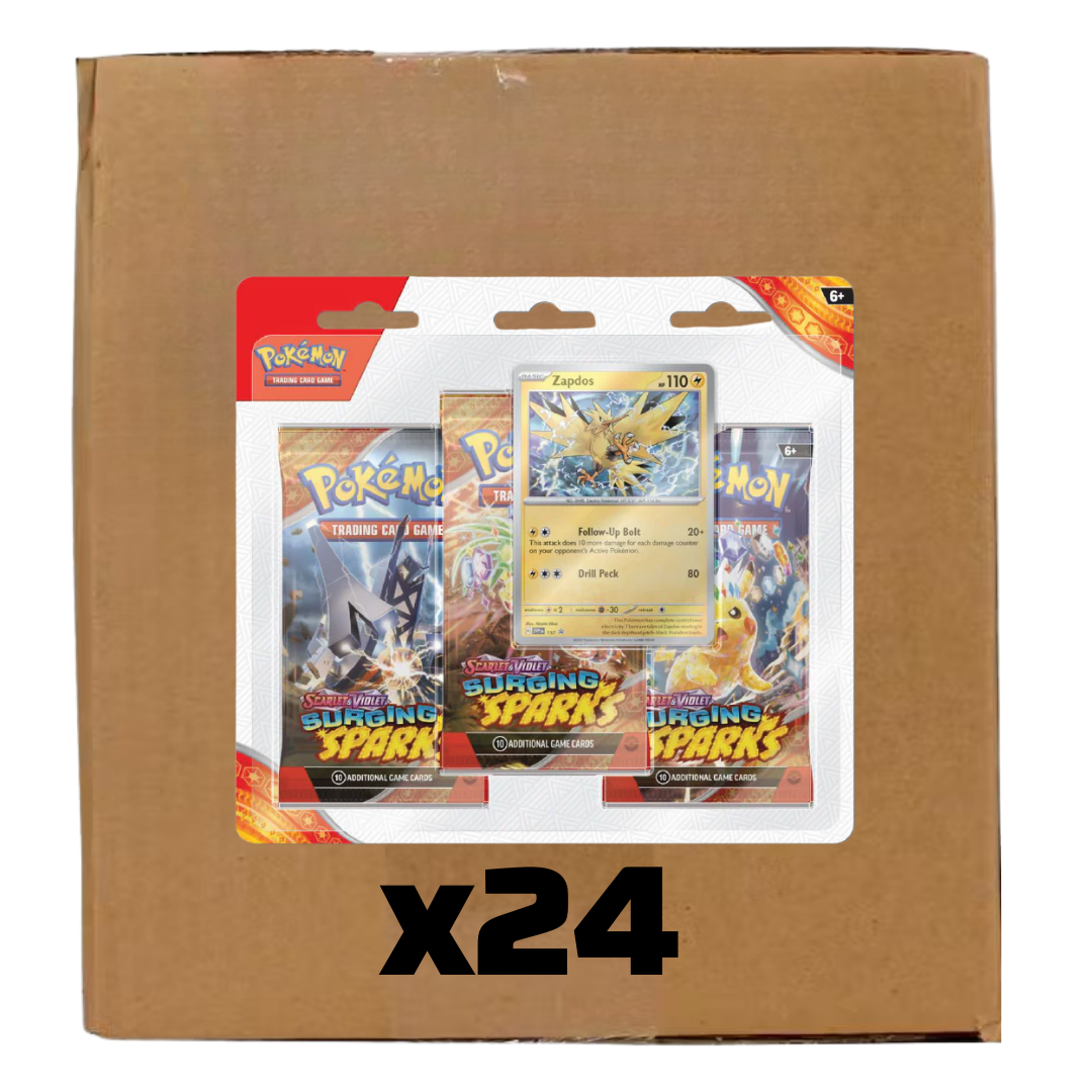 Sealed Case Surging Sparks 3-Packs Blister
