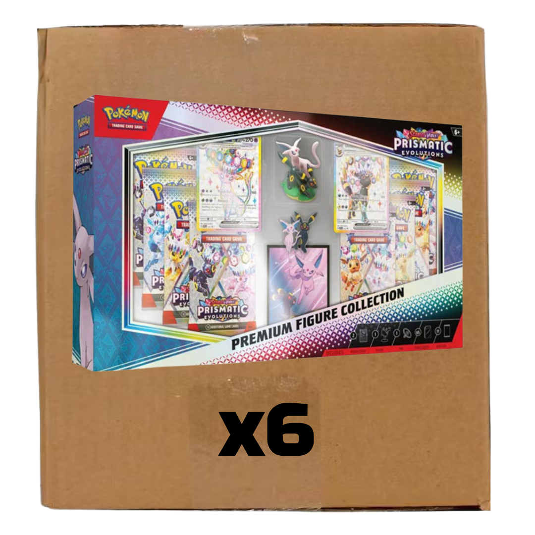 pokemon trading card game: prismatic evolutions premium figure collection Sealed Case Prismatic Evolution Premium Figure Collection Box