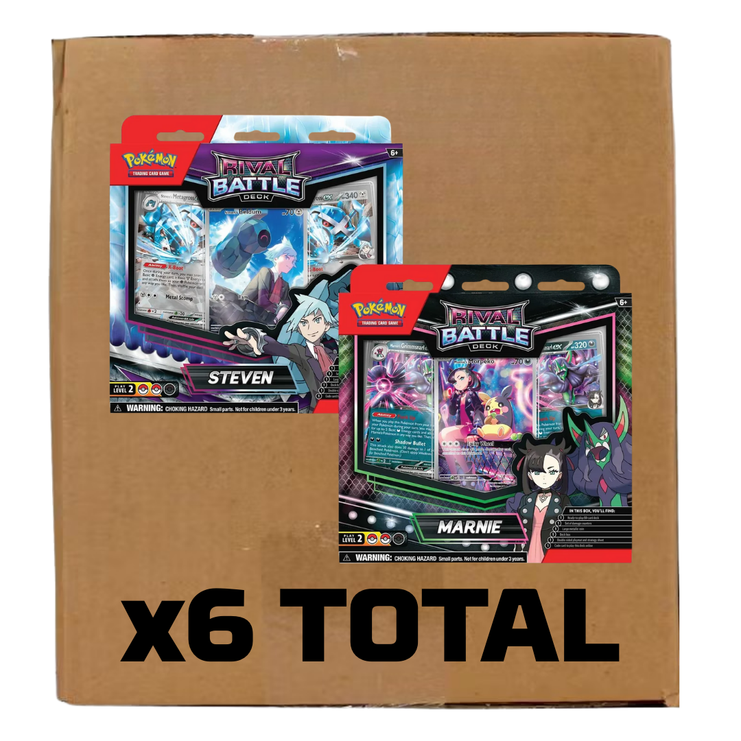 Sealed Case Rival Battle Deck Marnie/Steven (3 of each)