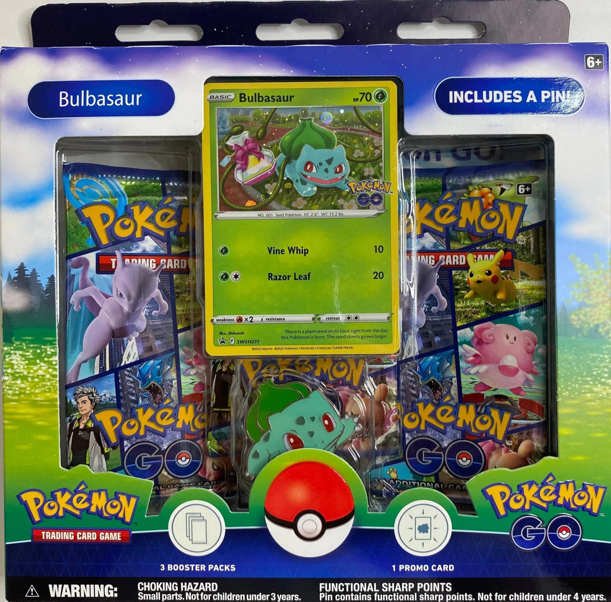 Coffret Collection Pin's Pokémon Go Bulbizarre