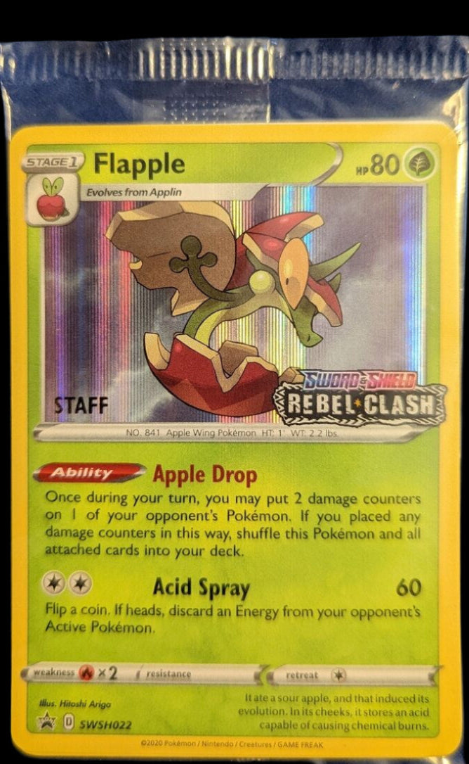 Flapple swsh022( Rebel Clash STAFF) SEALED