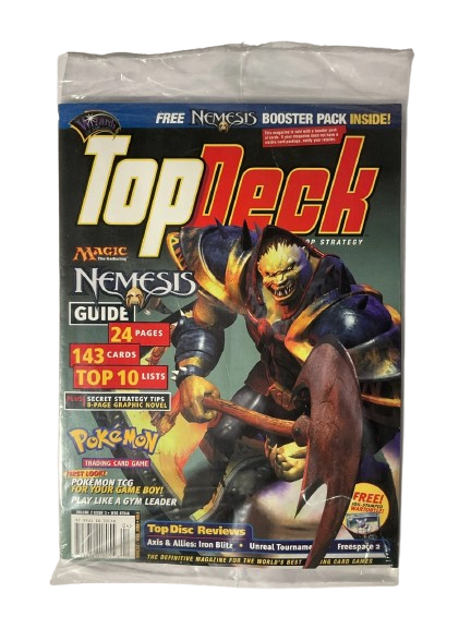 Top Deck Magazine March 2000 Volume 2 Issue 3 Sealed With Wartortle Promo and MTG Nemesis Booster