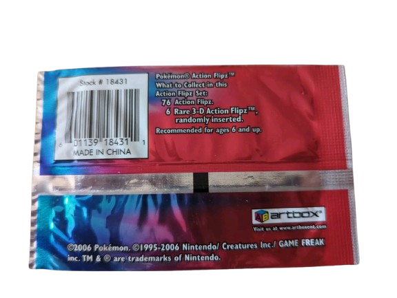 Pokemon Artbox Action Flipz Factory Sealed Booster Pack