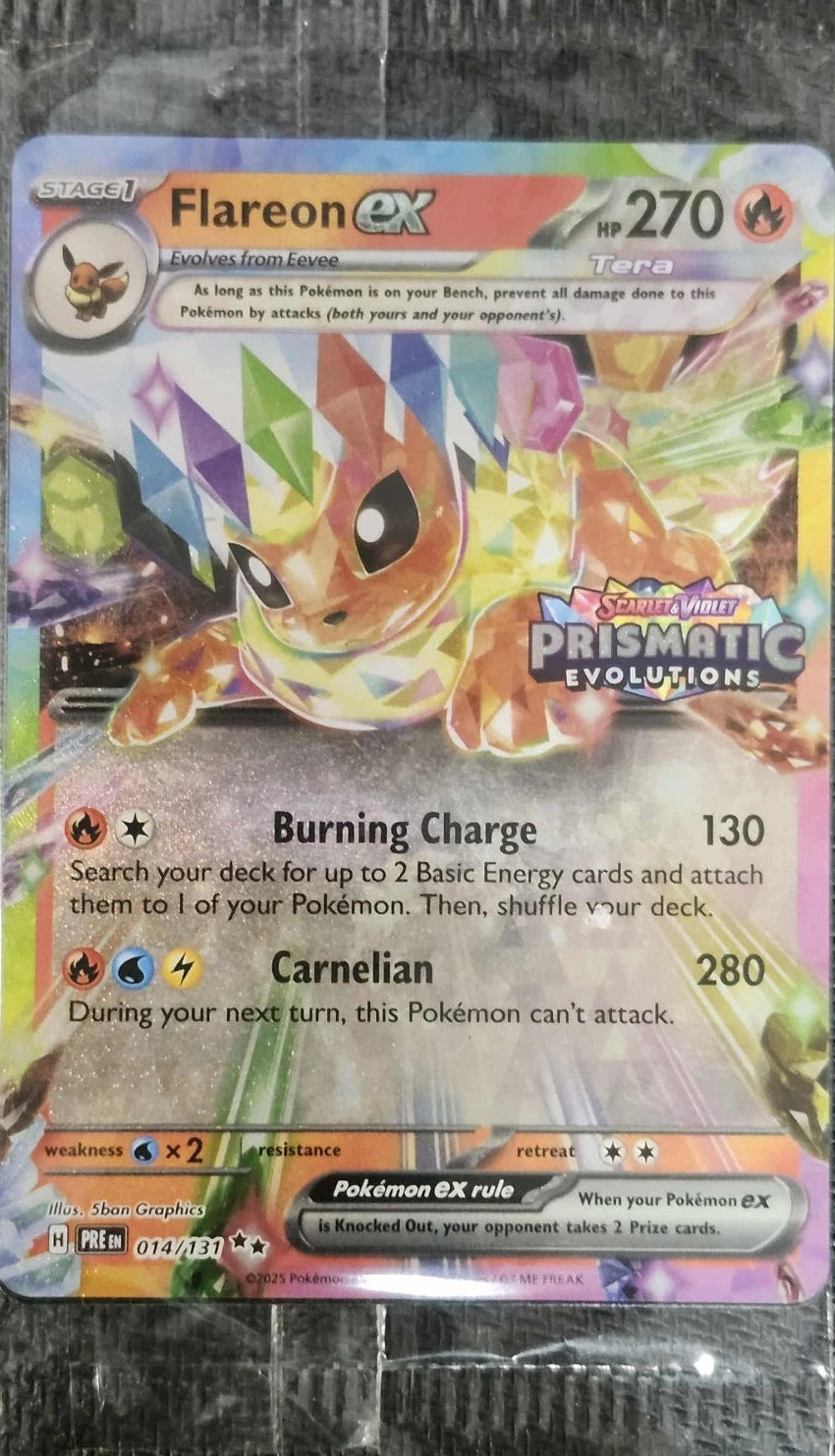 Eeveelutions Prismatic Evolution Stamp Sealed Promo Surprise Box