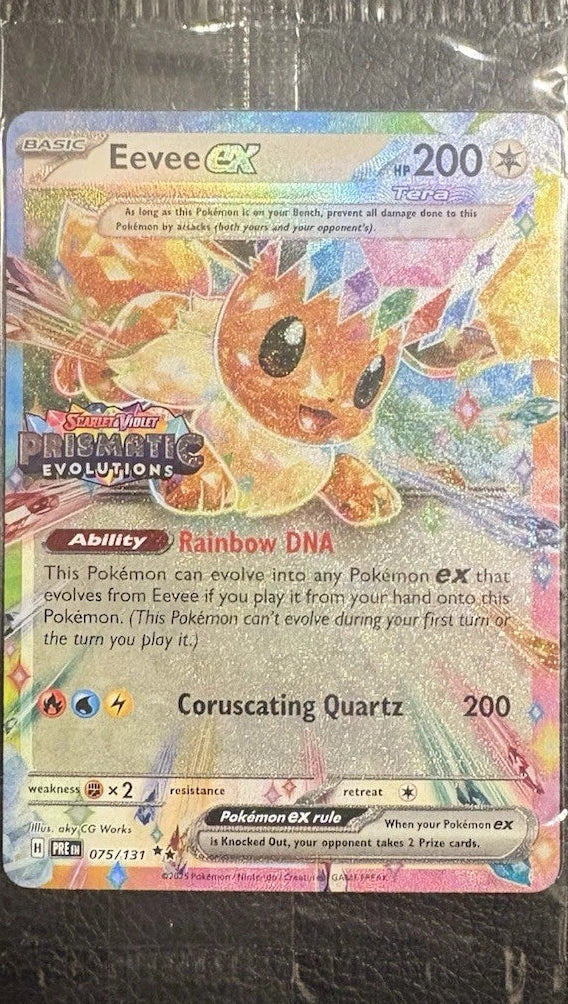 Eeveelutions Prismatic Evolution Stamp Sealed Promo Surprise Box