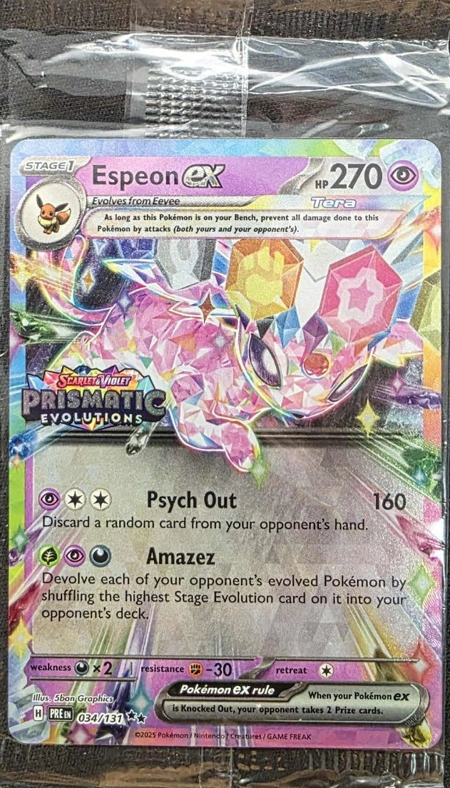 Eeveelutions Prismatic Evolution Stamp Sealed Promo Surprise Box