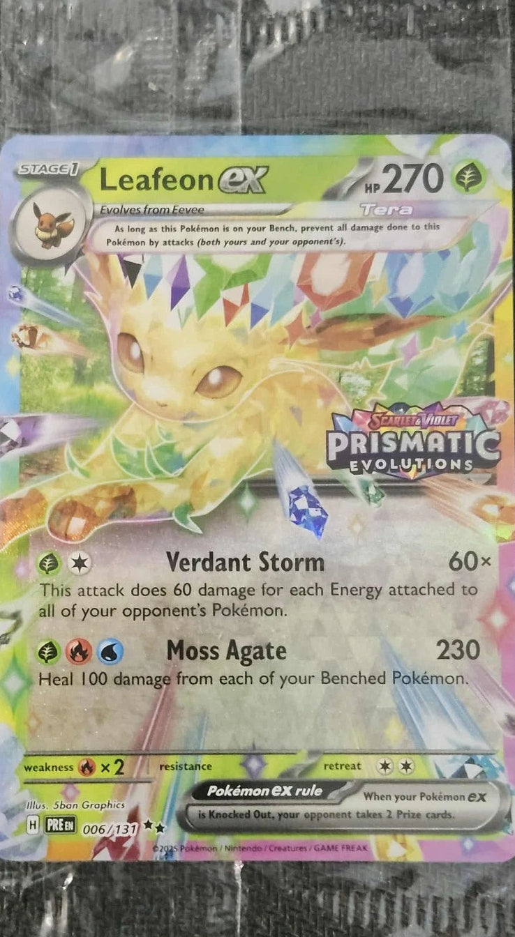 Eeveelutions Prismatic Evolution Stamp Sealed Promo Surprise Box