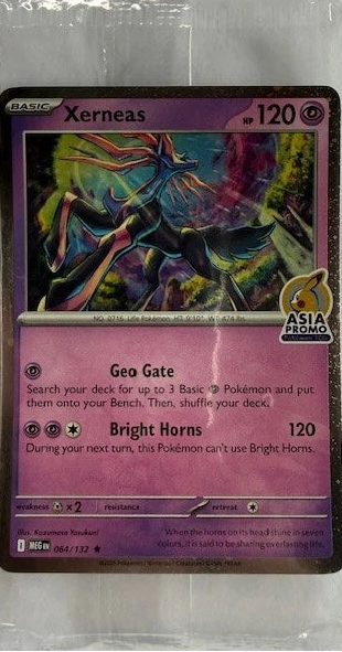 Xerneas 064/132 Asia Promo Stamp - Sealed