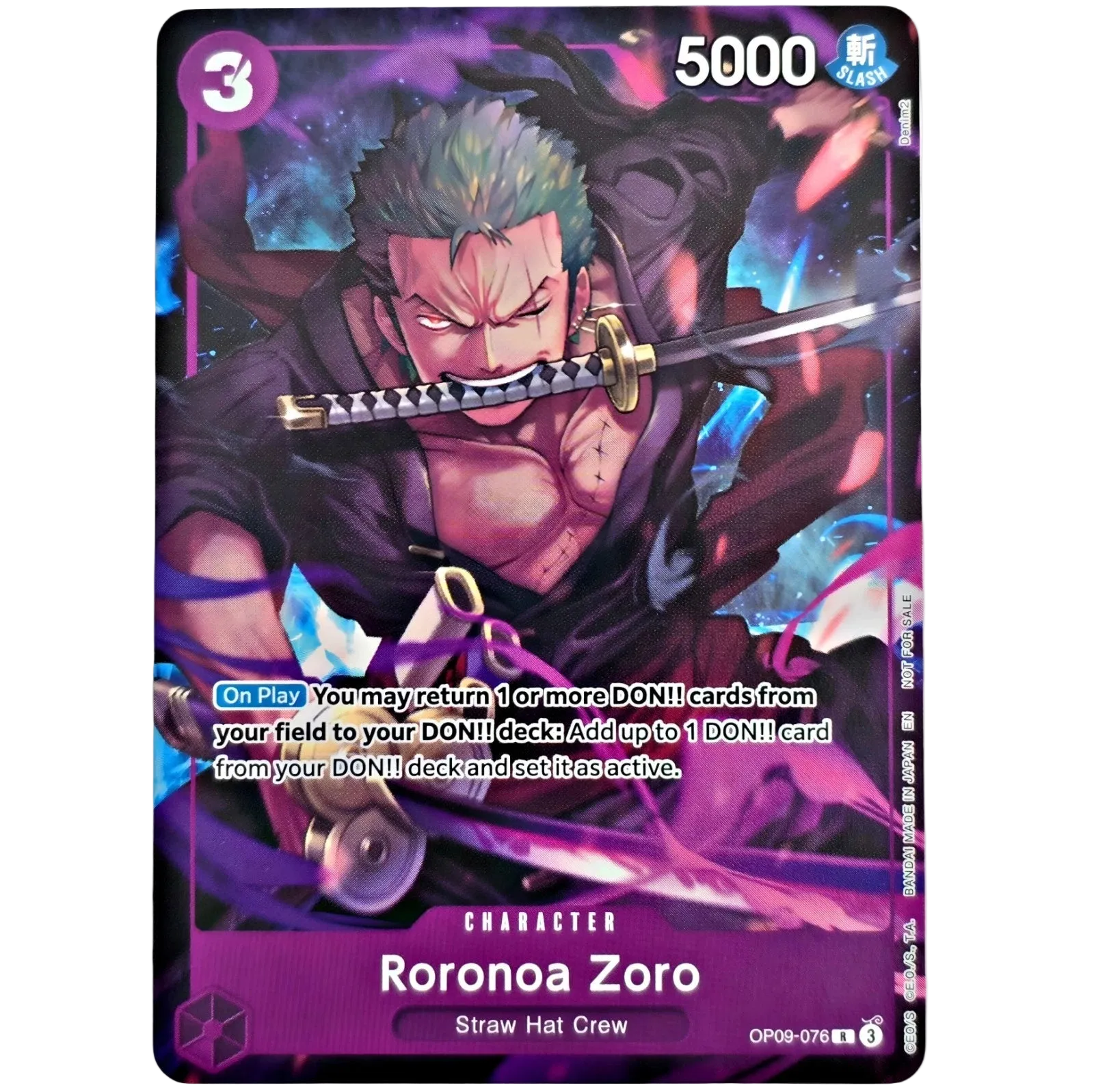 Roronoa Zoro (Welcome Pack Vol. 2) (OP09-076) - One Piece Promotion Cards