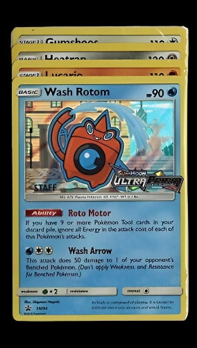 Wash Rotom sm94( Ultra Prism STAFF) SEALED