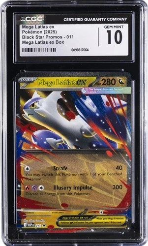 CGC 10 MEGA LATIAS EX BLACK STAR PROMOS