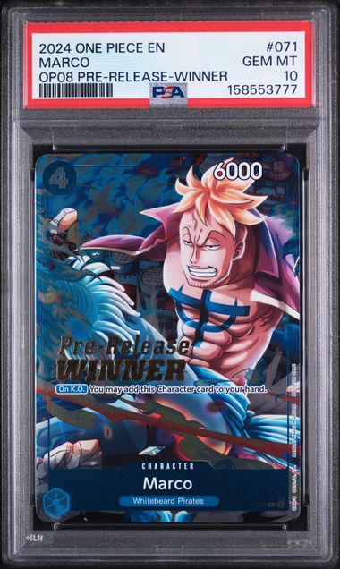 PSA 10 MARCO OP08 PRE-RELEASE-WINNER