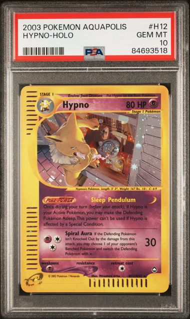 PSA 10 HYPNO HOLO AQUAPOLIS
