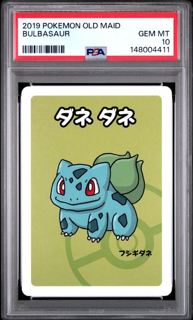 PSA 10 2019 POKEMON OLD MAID BULBASAUR