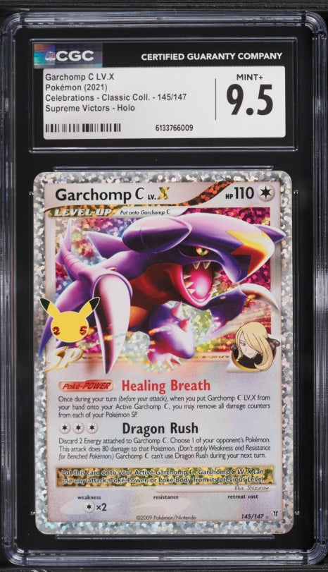 CGC 9.5 GARCHOMP C LV.X CELEBRATIONS