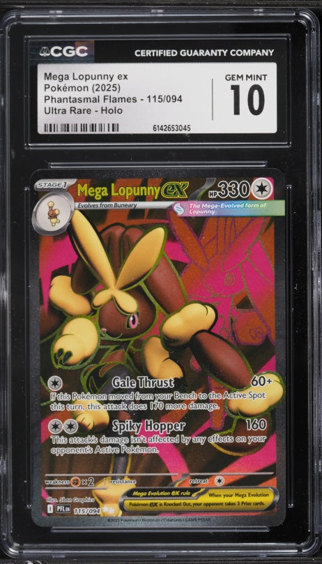 CGC 10 MEGA LOPUNNY EX