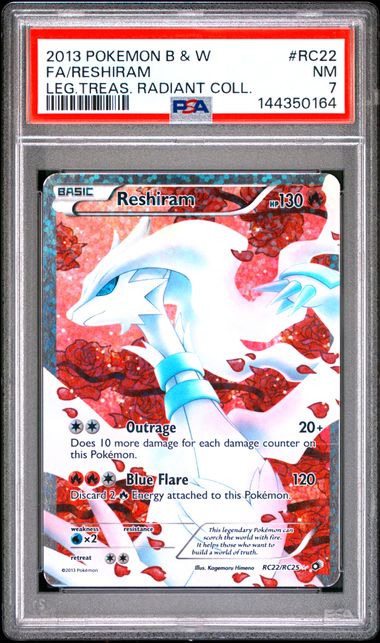 PSA 7 RESHIRAM LEGENDARY TREASURES