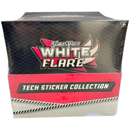 Sealed Case White Flare Tech Sticker 3-Packs Blister