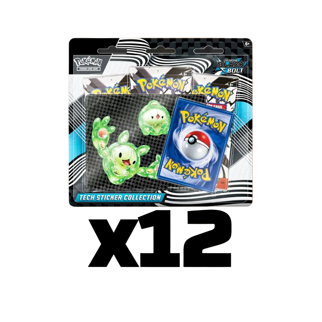 Sealed Case Black Bolt Tech Sticker 3-Packs Blister