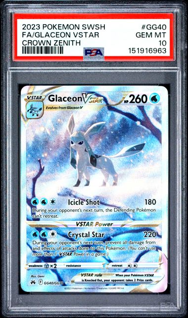 PSA 10 FA/GLACEON VSTAR CROWN ZENITH