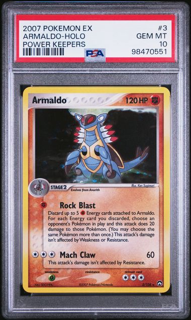 PSA 10 ARMALDO-HOLO POWER KEEPERS