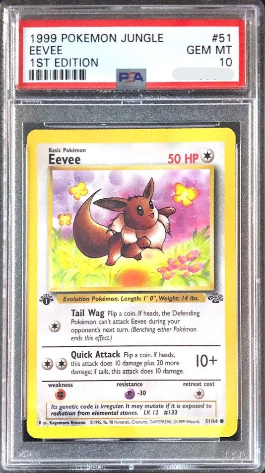 PSA 10 EEVEE 1ST EDITION JUNGLE 1999