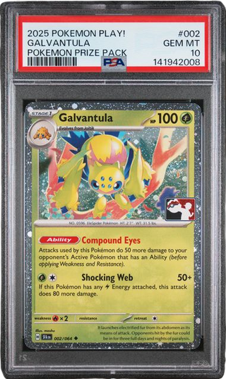 PSA 10 GALVANTULA COSMO HOLO PRIZE PACK