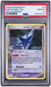PSA 8 ESPEON REV FOIL DELTA SPECIES