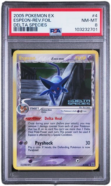 PSA 8 ESPEON REV FOIL DELTA SPECIES