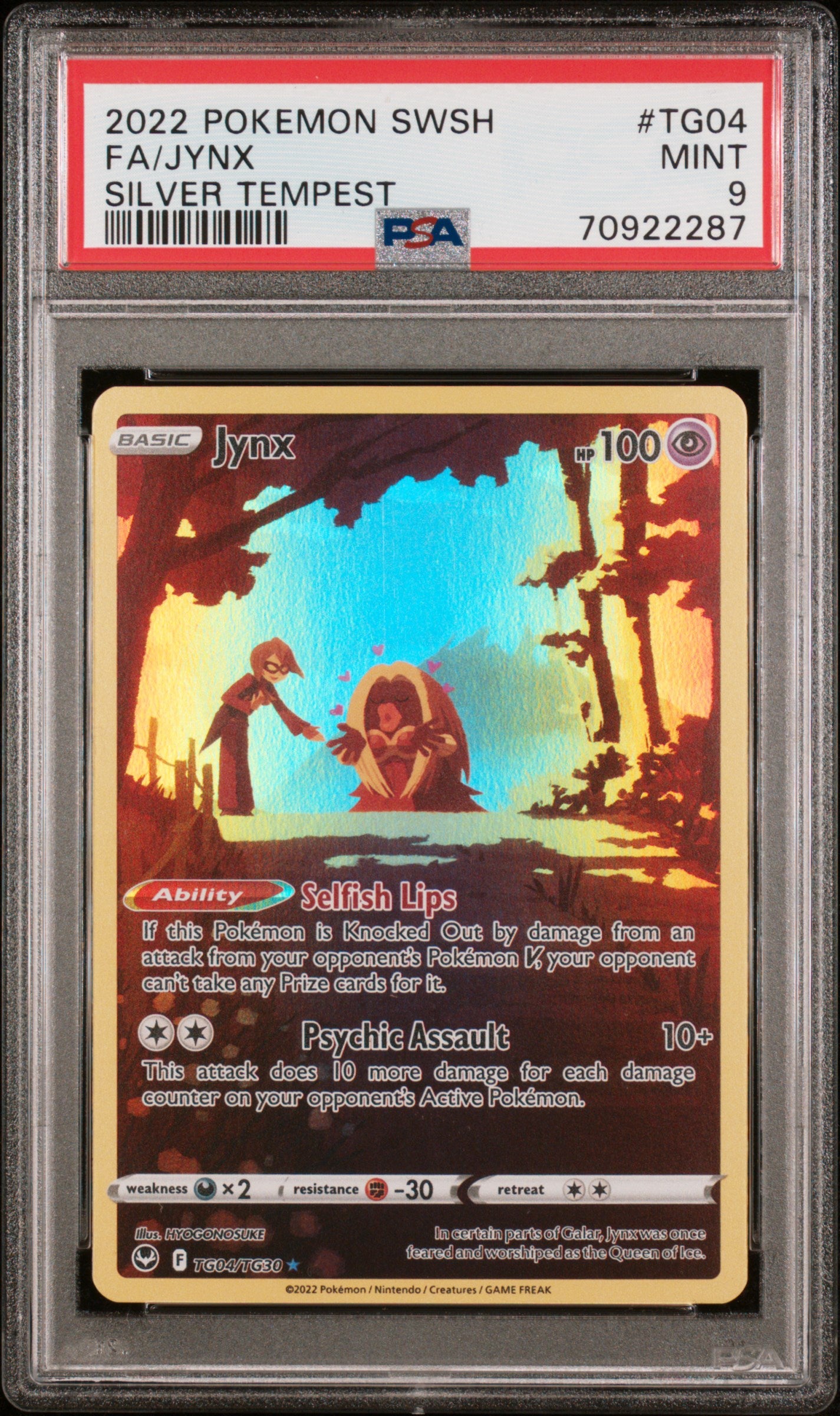 PSA 9 FA/JYNX SILVER TEMPEST