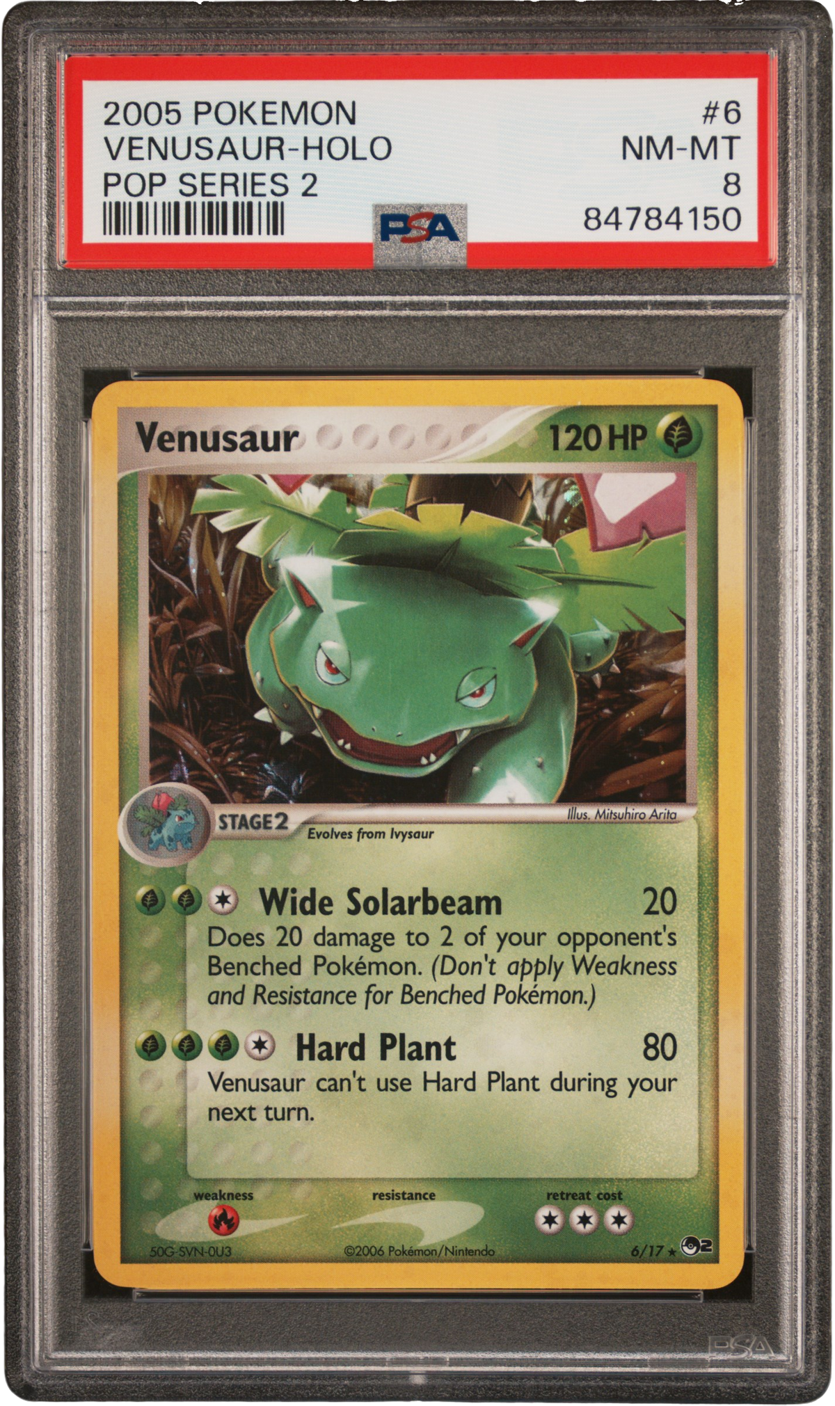 PSA 8 VENUSAUR HOLO POP SERIES 2