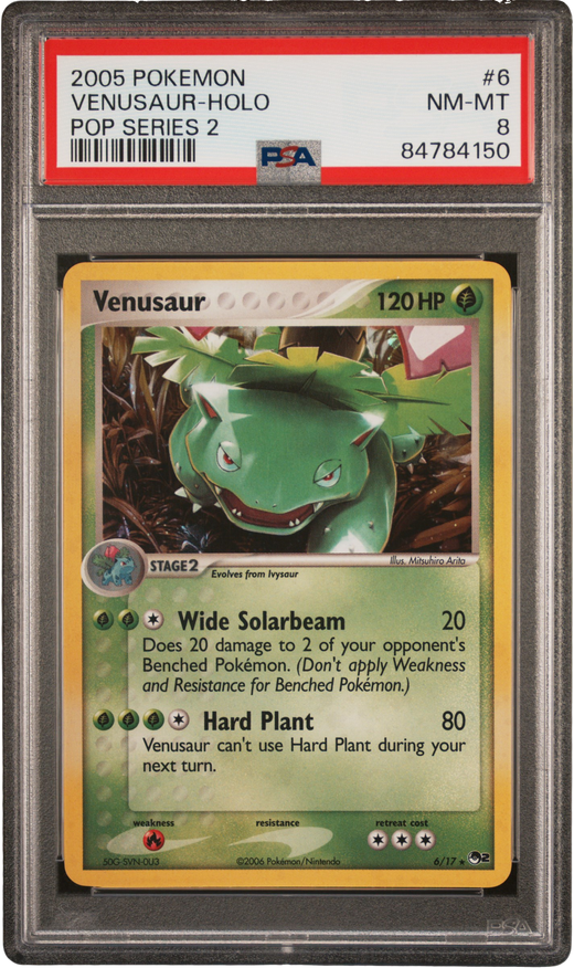 PSA 8 VENUSAUR HOLO POP SERIES 2