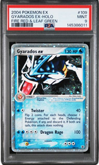 PSA 9 GYARADOS EX HOLO FIRE RED & LEAF GREEN