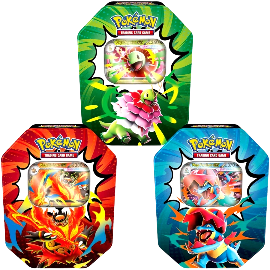 Ascended Heroes EX tins 