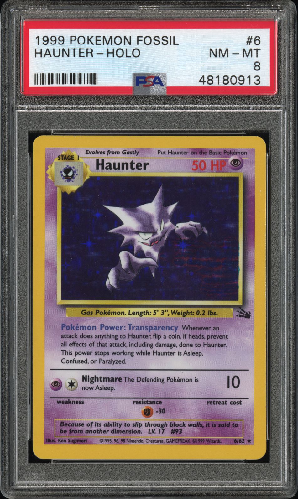 PSA 8 HAUNTER-HOLO  